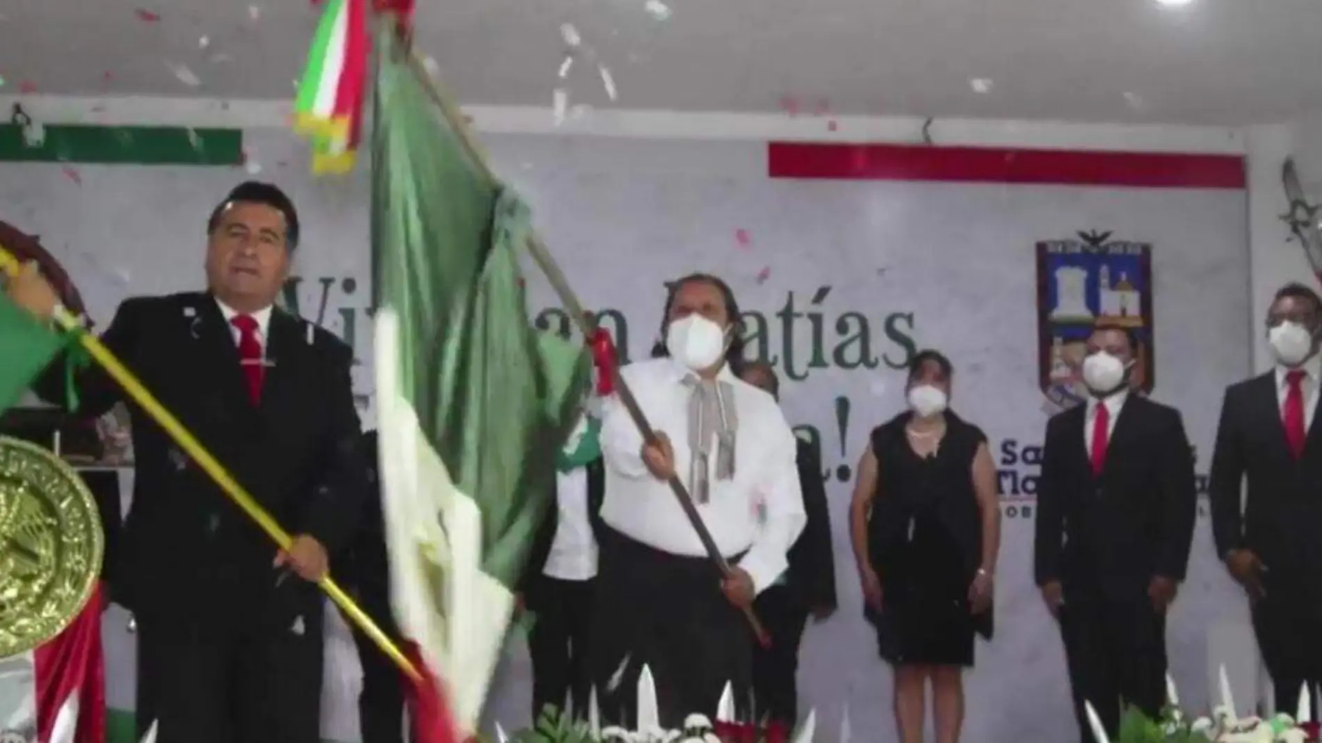 El alcalde Oscar Anguiano fue criticado luego de realizar un acto cerrado para conmemorar el inicio de la Independencia de México